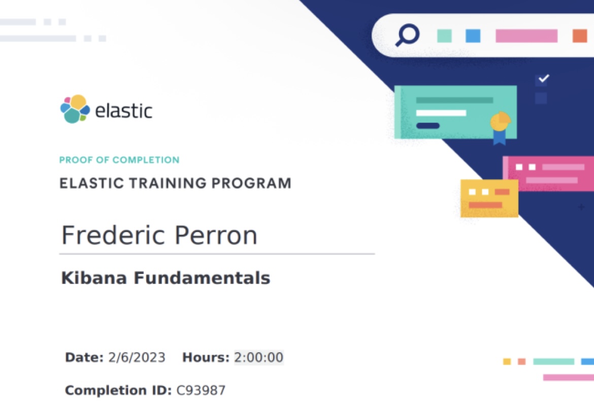 Kibana Fundamentals certificate